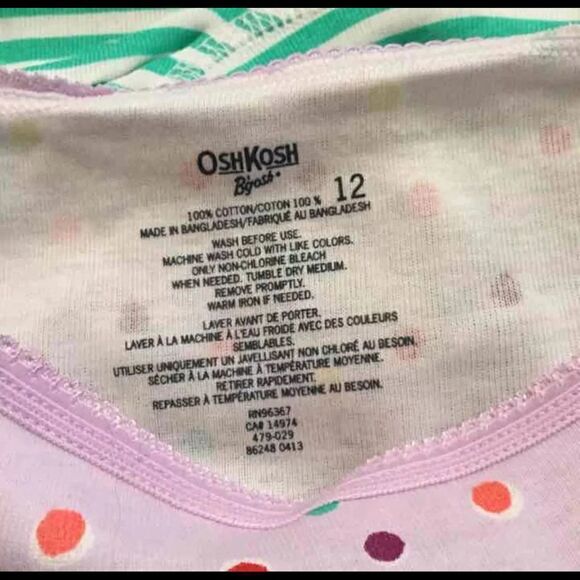OshKosh B'gosh Girls BoyShorts 4 Pair Sz 12 - Picture 4 of 4